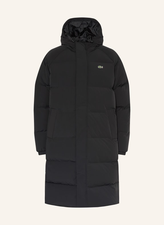 LACOSTE Daunenmantel SCHWARZ