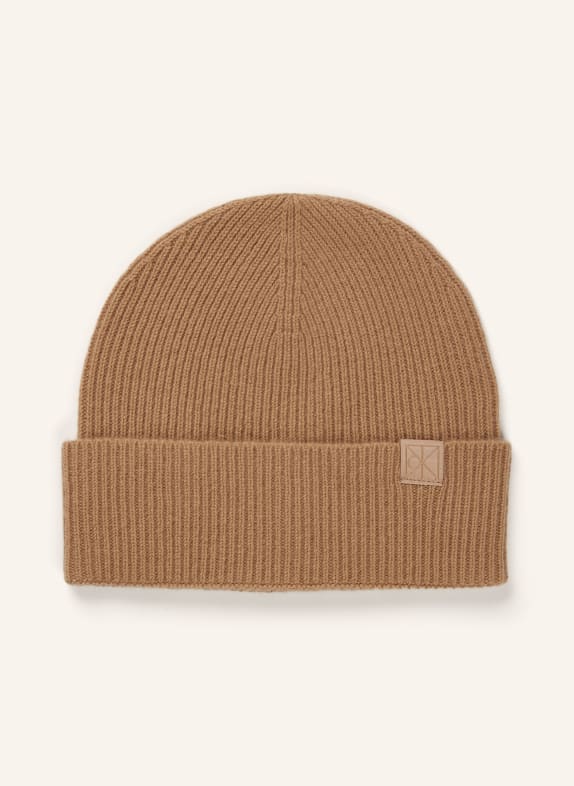 Calvin Klein Cashmere-Mütze CAMEL
