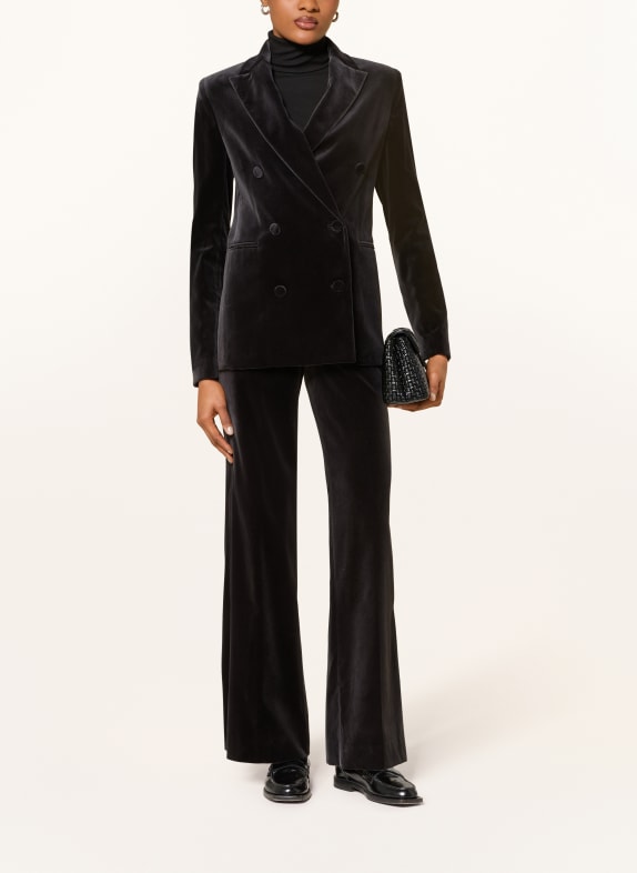 ANTONELLI firenze Marlenehose SAMUEL aus Samt SCHWARZ