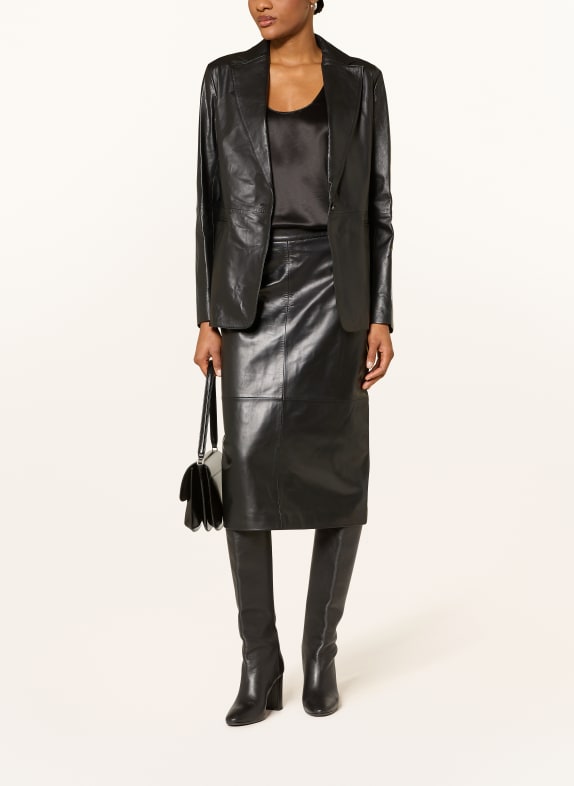 ANTONELLI firenze Lederrock SCHWARZ