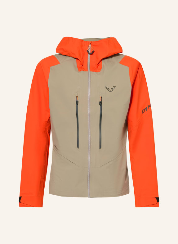 DYNAFIT Hardshell-Jacke BLACKLIGHT 3L TAUPE / ORANGE