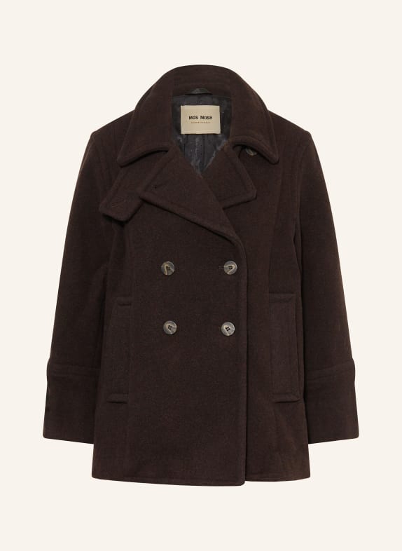 MOS MOSH Kurtka caban MMCHARLY CIEMNOBRĄZOWY