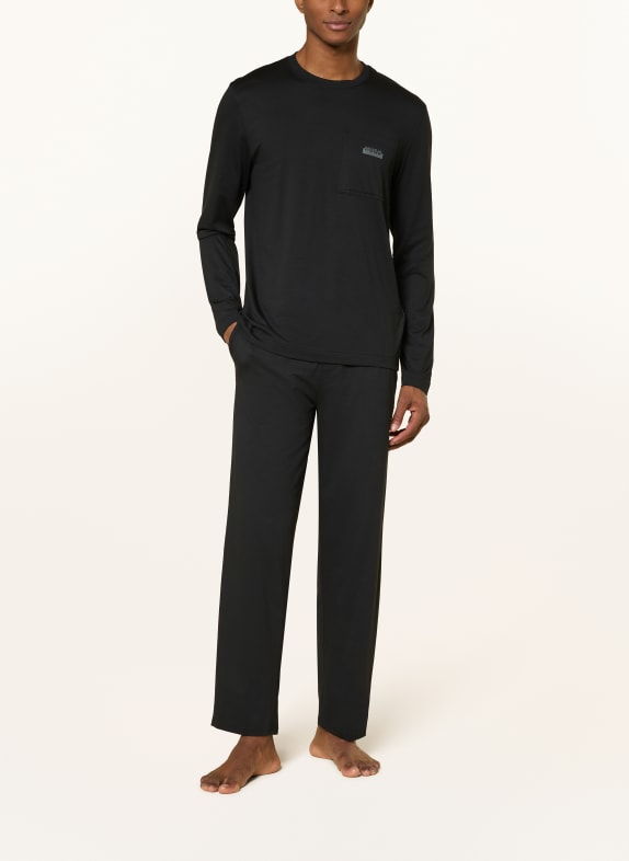 HUGO Pyjamas NOCTO LONG SVART