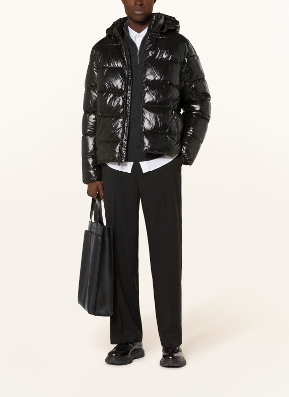 Calvin Klein Steppjacke mit abnehmbarer Kapuze SCHWARZ