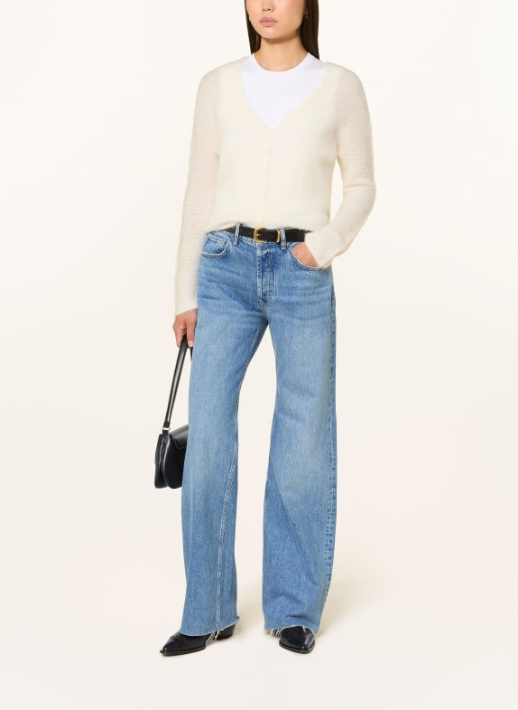 Calvin Klein Cardigan with alpaca WHITE