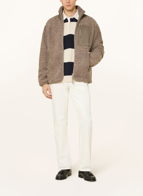 TOMMY HILFIGER Jacka i teddypäls BRUN