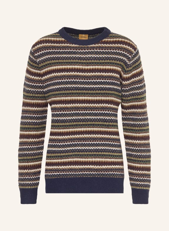 MOS MOSH Gallery Pullover MMGLAPORTE ICE DUNKELBLAU / BEIGE / DUNKELGRÜN