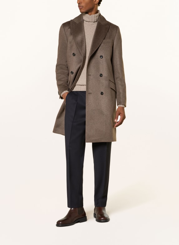 DRESSLER Cashmere coat RAMON BROWN