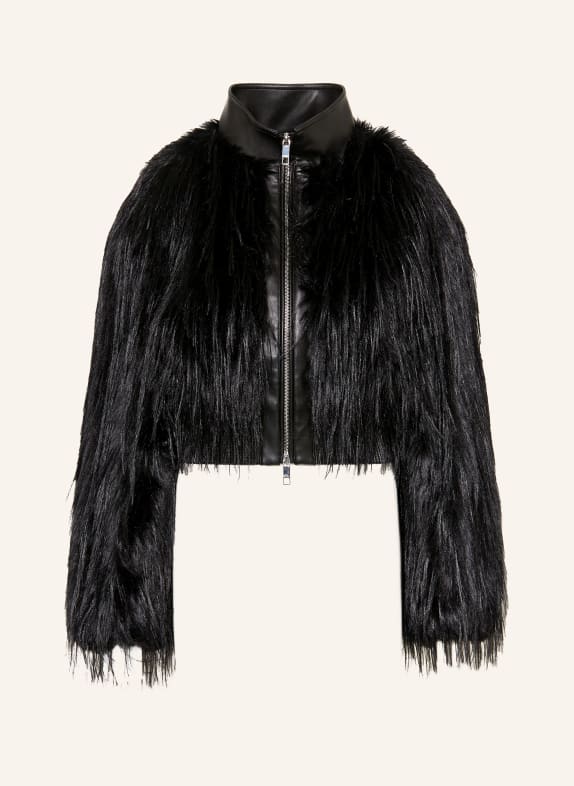 BOSS Kunstpelz-Jacke CECOOL SCHWARZ