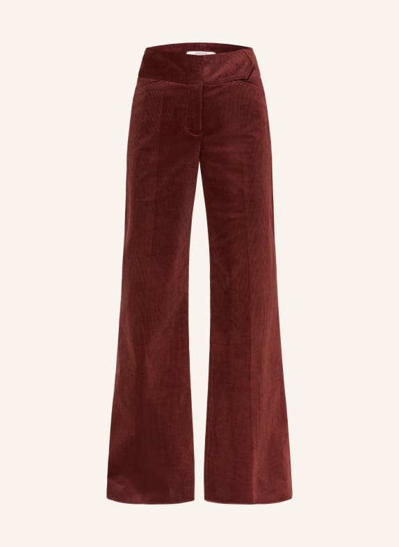 DOROTHEE SCHUMACHER Cordhose TWISTED STRUCTURE DUNKELROT