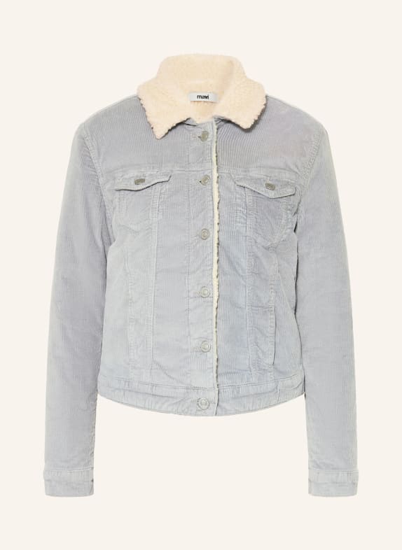 mavi Kurtka z sztruksu DAISY z futerkiem teddy SZARONIEBIESKI / ECRU