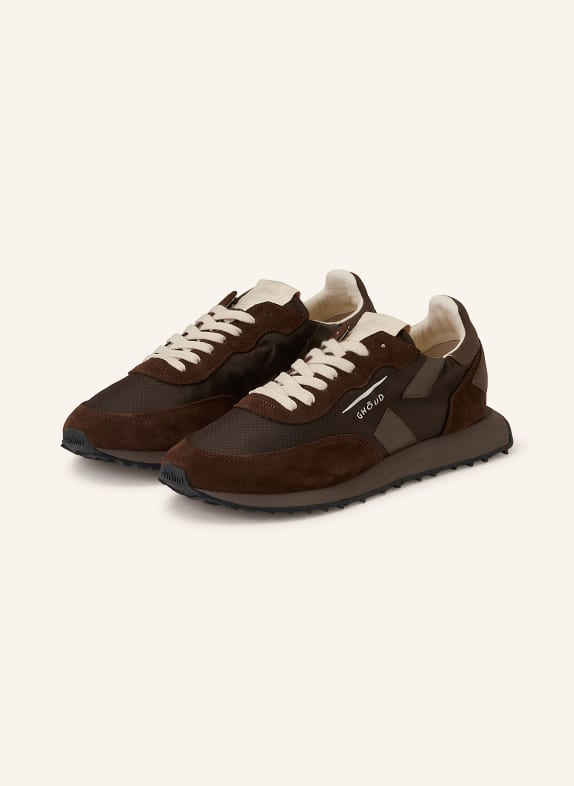 GHOUD Sneaker RUSH DUNKELBRAUN / BRAUN / TAUPE