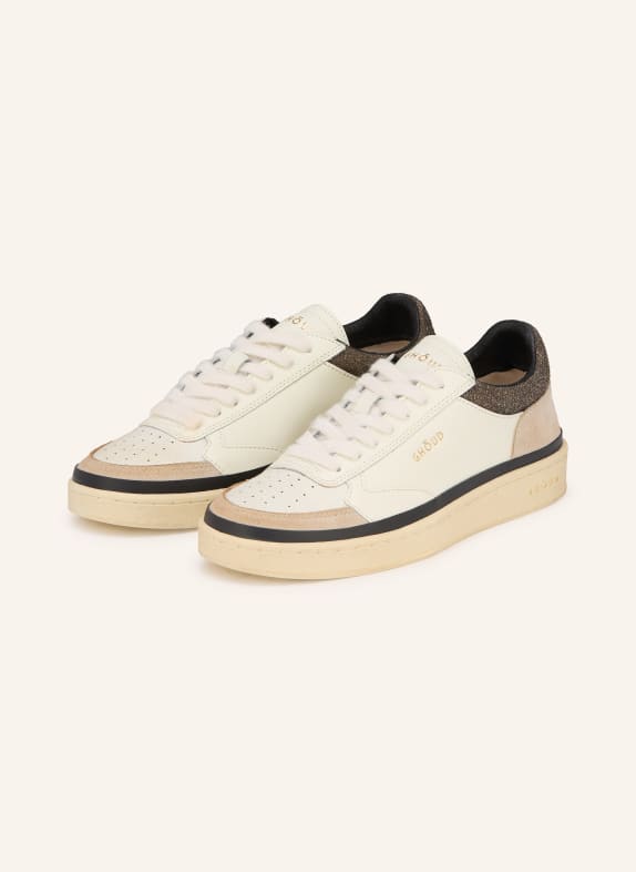 GHOUD Sneaker PADS CREAM / LIGHT BROWN / DARK BROWN