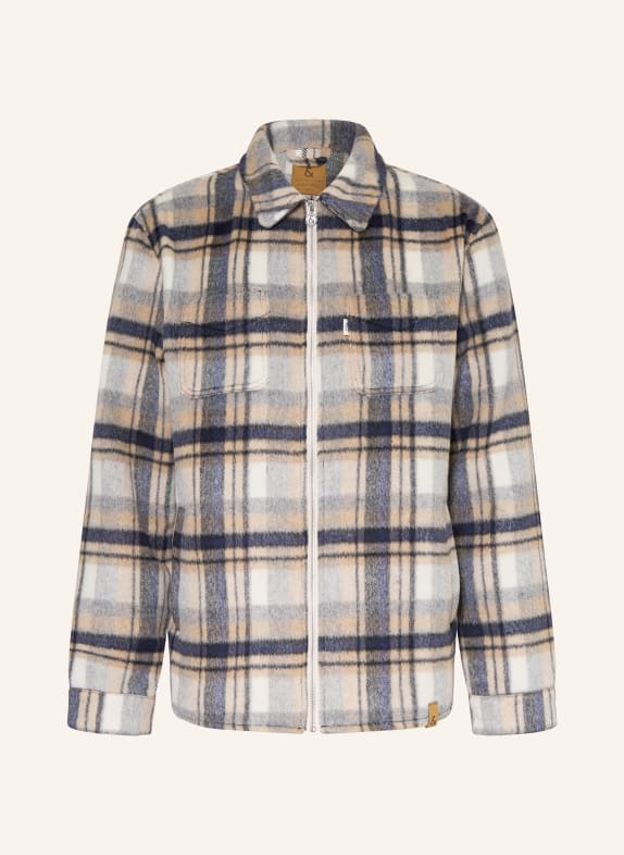 COLOURS & SONS Overjacket HELLGRAU / LILA / SCHWARZ