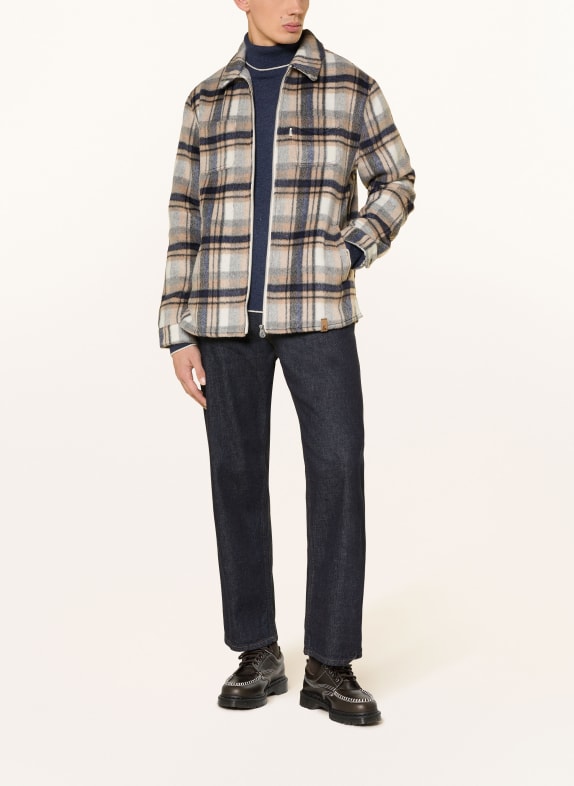 COLOURS & SONS Overjacket LICHTGRIJS / PAARS / ZWART