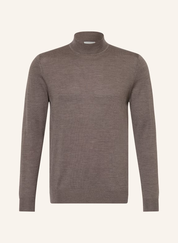 PROFUOMO sweter SZAROBRĄZOWY
