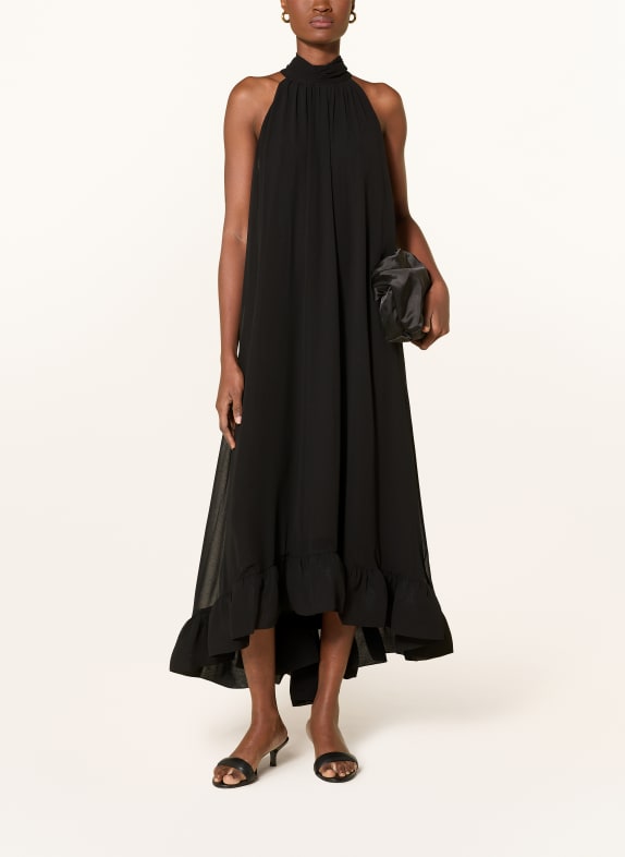 APART Kleid mit Rüschen SCHWARZ