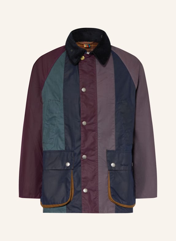 Barbour Jacke BEDALE DUNKELBLAU / DUNKELLILA / HELLGRÜN