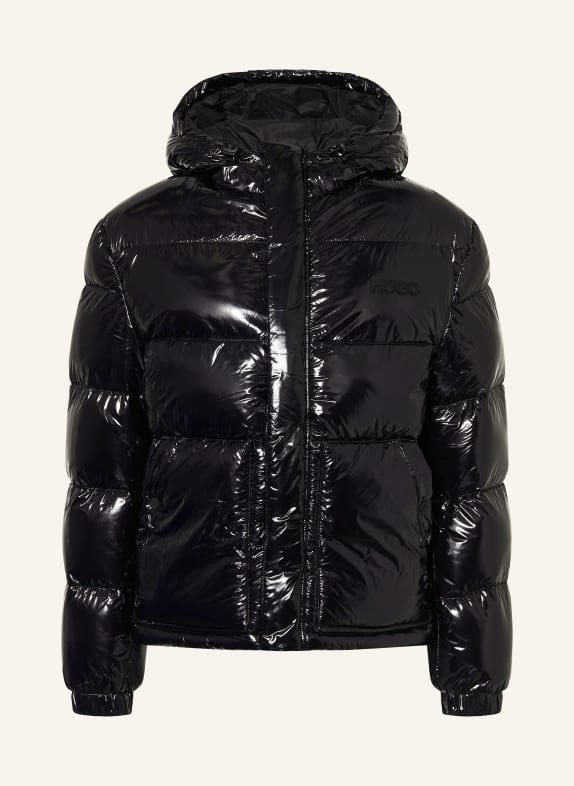 HUGO Kurtka pikowana BARO CZARNY