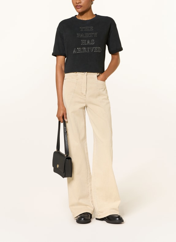 BOSS T-shirt EVI ZWART