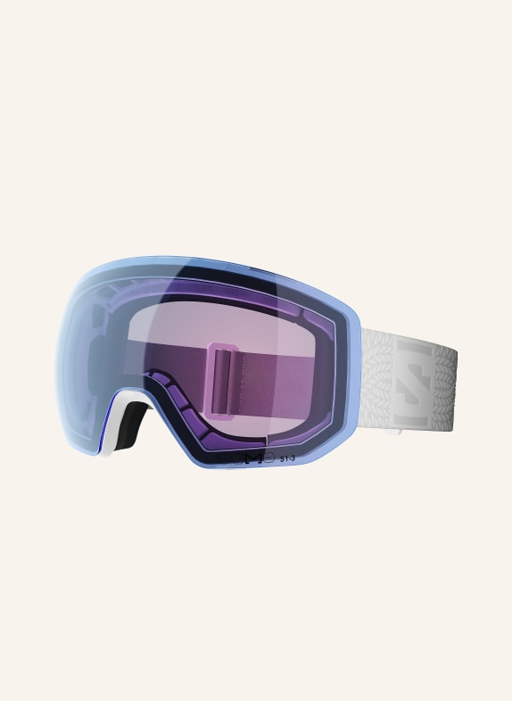 SALOMON Skibrille RADIUM PRO S WEISS / LILA / BLAU