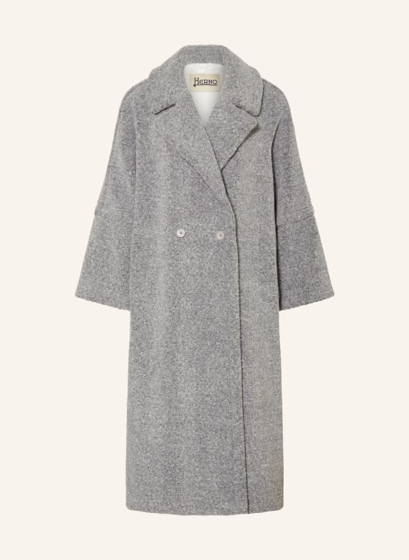 HERNO Teddyfell-Mantel GRAU