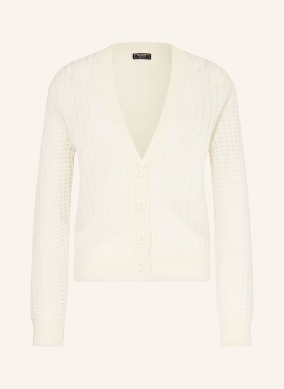 PESERICO Cardigan with alpaca and sequins CREAM