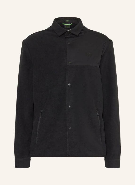 BOSS Fleecejacke HOLE SCHWARZ