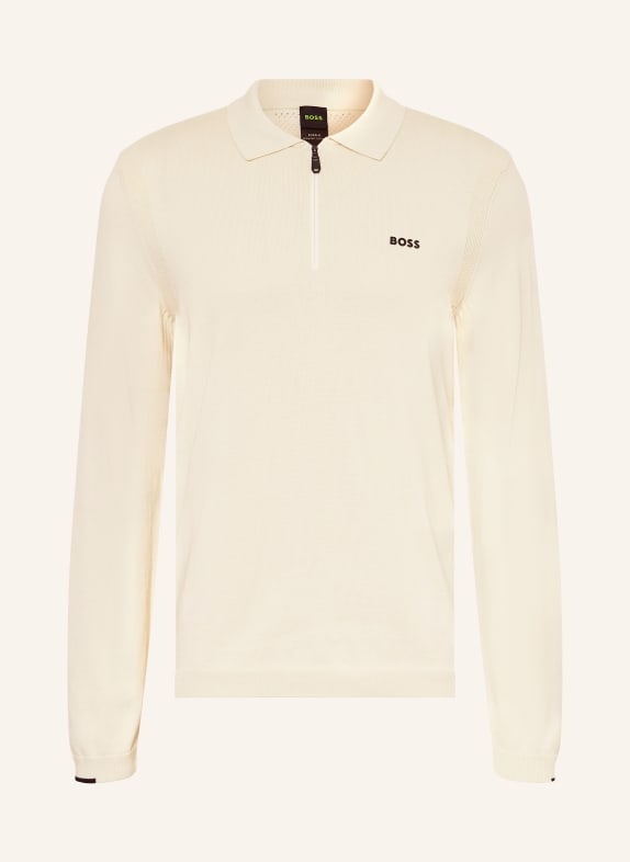 BOSS Strick-Poloshirt EVER X CREME