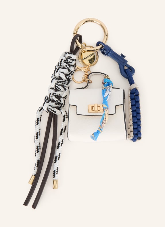 ViaMailBag Taschenanhänger WEISS / DUNKELBLAU / SCHWARZ