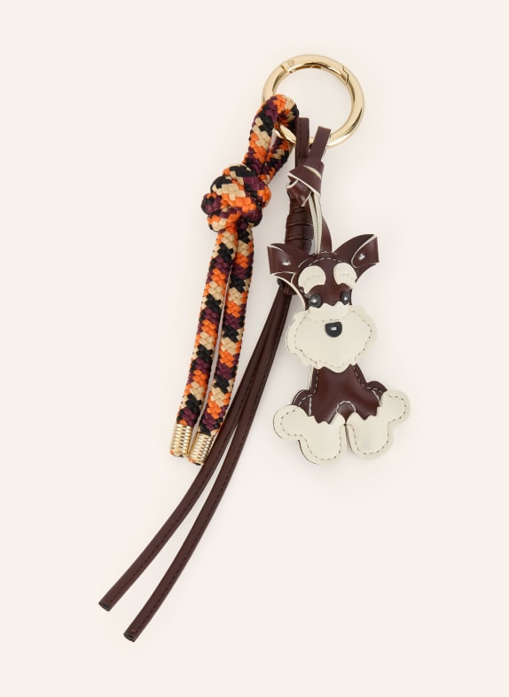 ViaMailBag Taschenanhänger DUNKELBRAUN / ORANGE / SCHWARZ