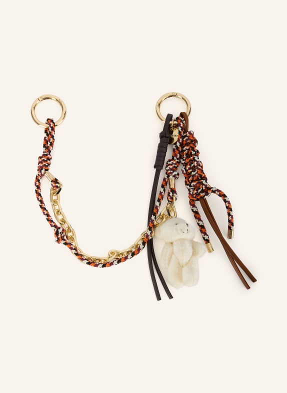 ViaMailBag Taschenanhänger CREME / GOLD / ORANGE