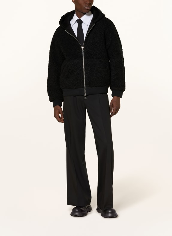 WRSTBHVR Oversized jas HAYAL van teddybont ZWART