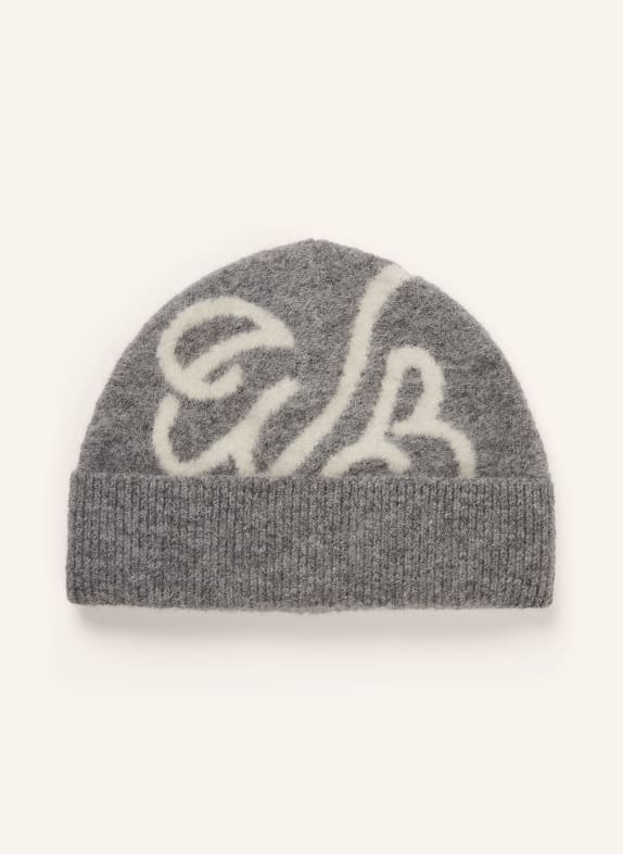 WRSTBHVR Beanie FIONN mit Alpaka GRAU / CREME