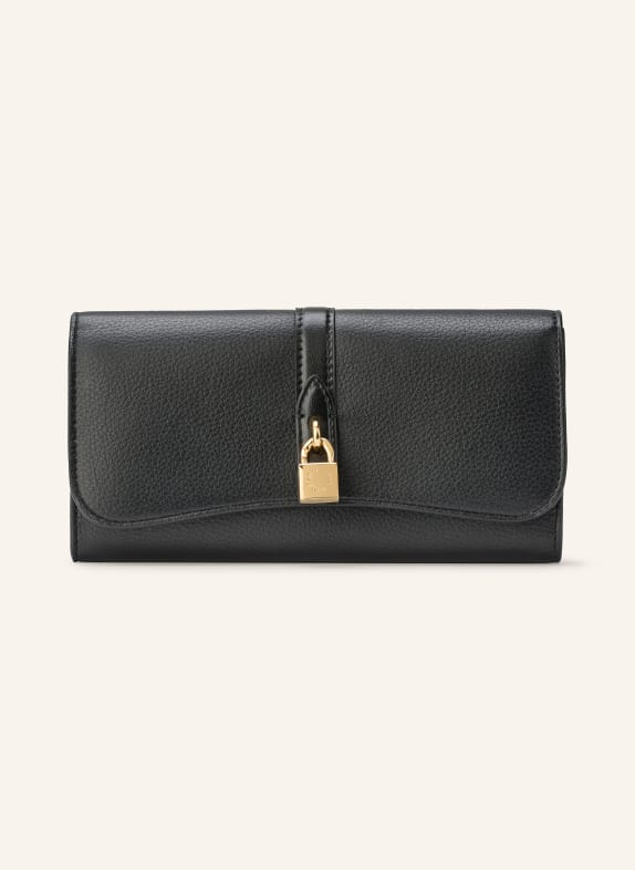STELLA McCARTNEY Portefeuille RYDER CONTINENTAL avec compartiment à monnaie NOIR