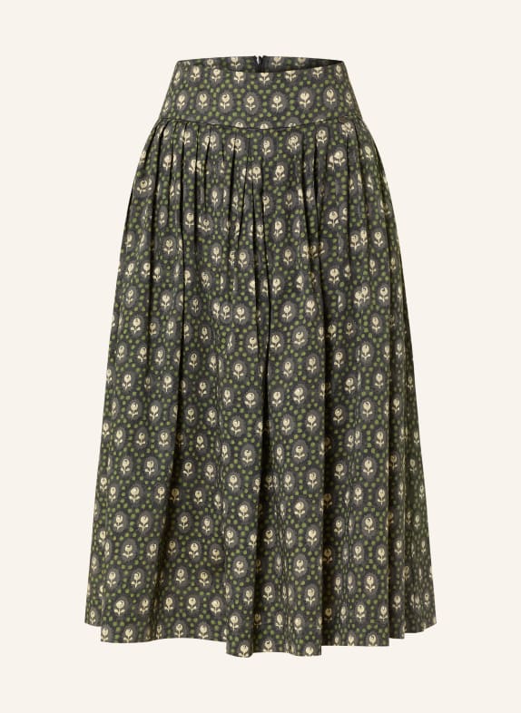 ROCKMACHERIN Faltenrock KALO GRÜN / DUNKELGRAU / HELLGRÜN