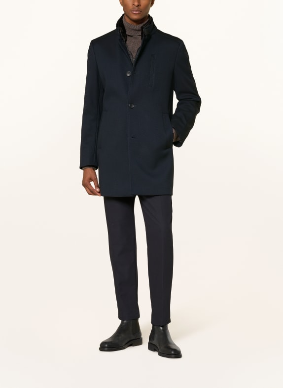 CINQUE Mantel CIARSENAL mit herausnehmbarer Blende DUNKELBLAU / SCHWARZ