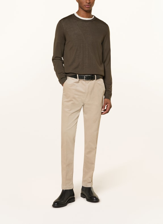 CINQUE Pantalon chino CIBEPPE coupe fuselée CRÈME