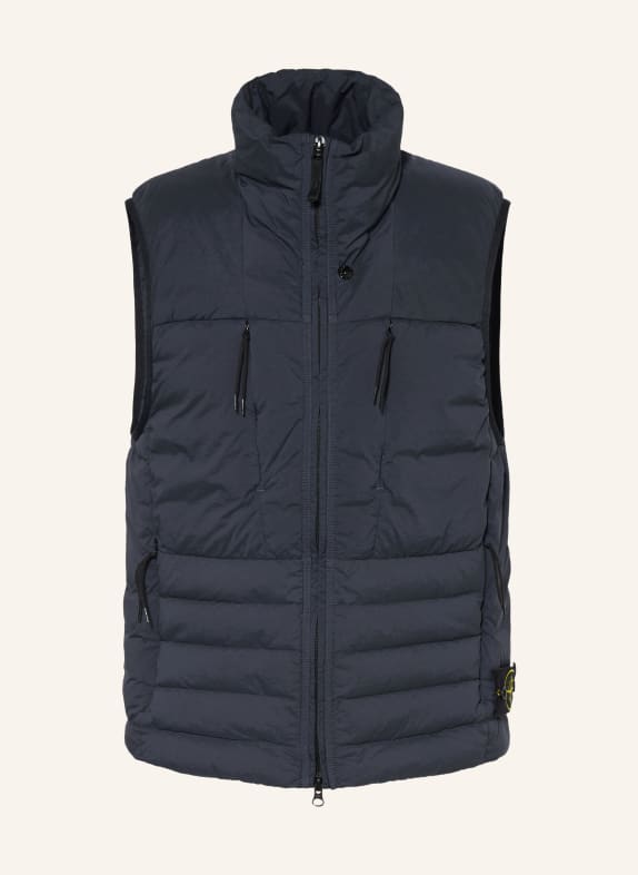 STONE ISLAND Down vest DARK BLUE