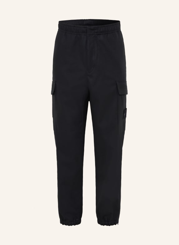 STONE ISLAND Cargohose GHOST aus Flanell DUNKELBLAU