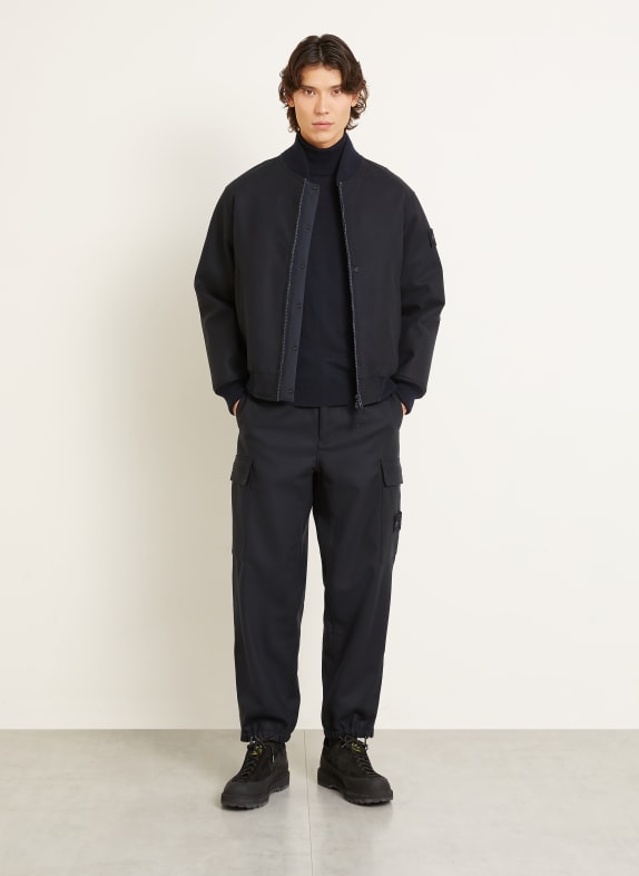 STONE ISLAND Rolkragenpullover GHOST DUNKELBLAU