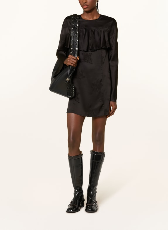 GANNI Cocktailkleid SCHWARZ