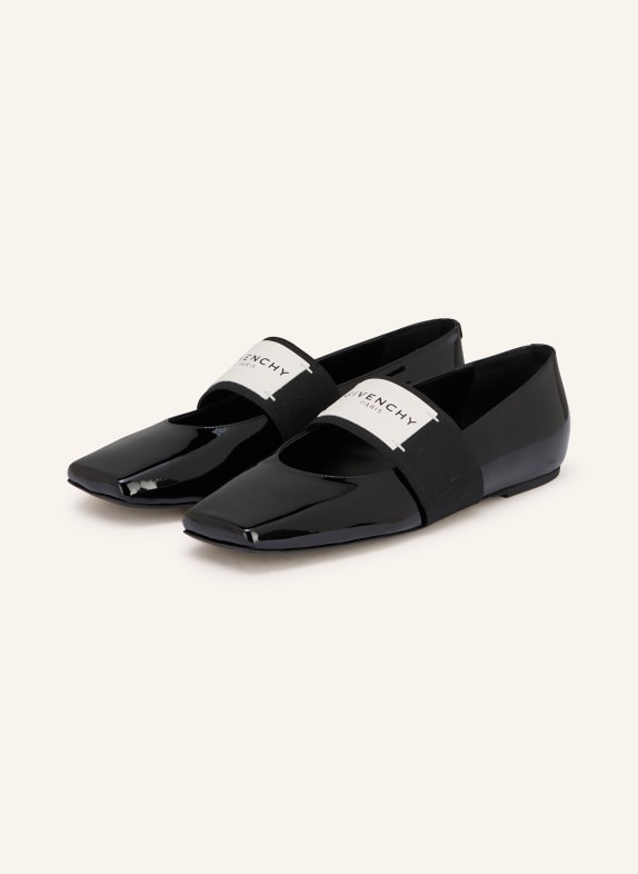 GIVENCHY Mary-Jane-Ballerinas SCHWARZ / WEISS