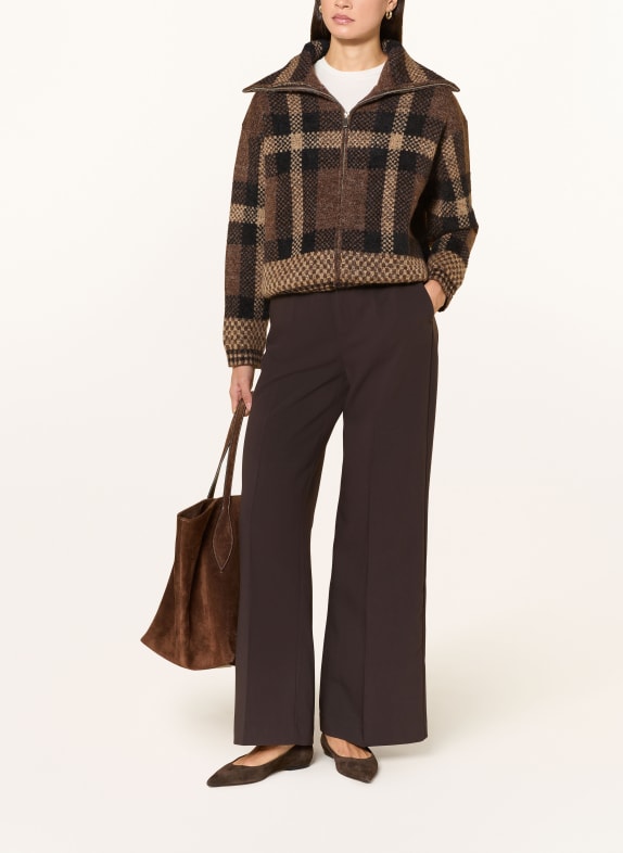 ONLY Strickjacke DUNKELBRAUN / BRAUN / BEIGE