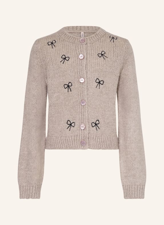 ONLY Strickjacke TAUPE / ROSÉ / SCHWARZ