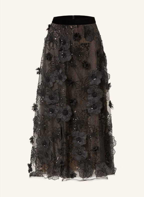 TALBOT RUNHOF Tüllrock mit Pailletten SCHWARZ