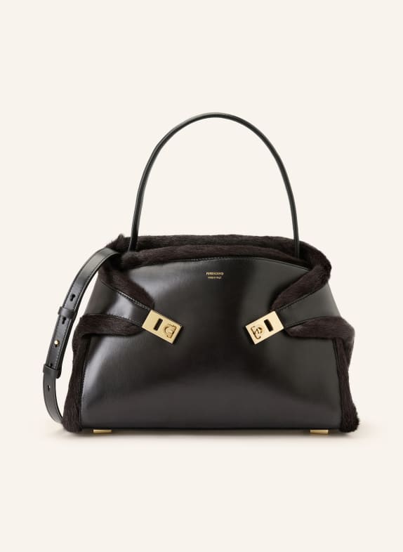FERRAGAMO Torebka HUG CZARNY