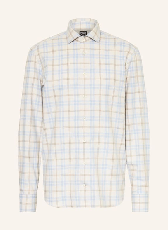 van Laack Hemd RIKOS Tailored Fit BEIGE / BLAUGRAU