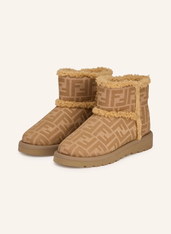 FENDI boots CAMEL
