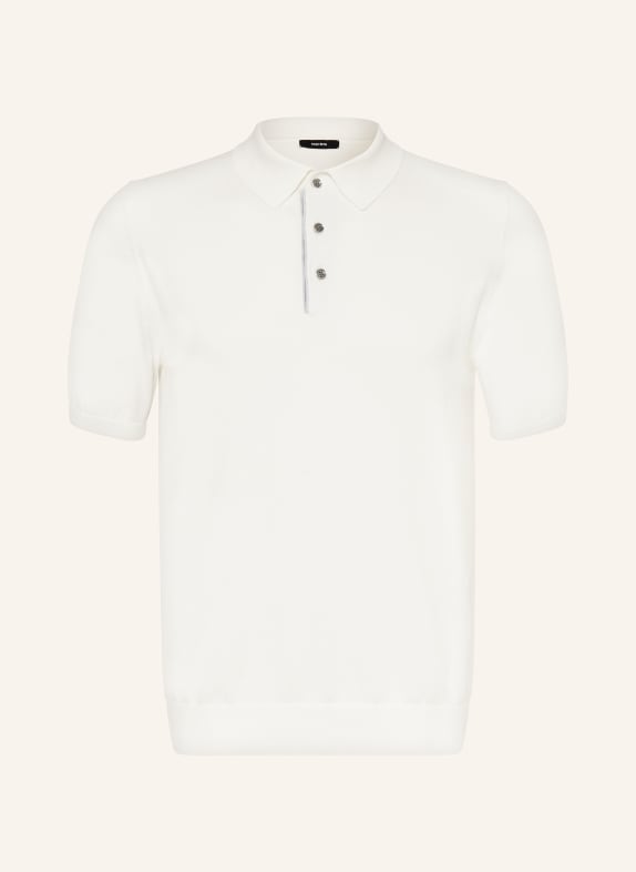 REISS Koszulka polo z dzianiny FINCH regular fit BIAŁY